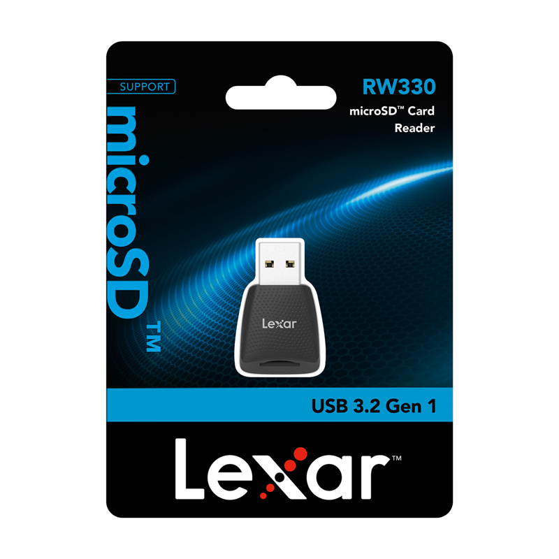 Lecteur de carte mémoire Lexar RW330U USB 3.2 micro SD, UHS-I - Ypsilon Computers