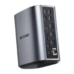 Blitzwolf BW-TH15 Station d&rsquo;accueil 17en1 2xHD+DP+4xC+3xUSB 3.0+USB 3.1+C 3.2+C PD+RJ45+micro SD+SD+Audio 3.5mm
