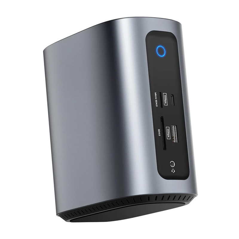Blitzwolf BW-TH15 Station d'accueil 17en1 2xHD+DP+4xC+3xUSB 3.0+USB 3.1+C 3.2+C PD+RJ45+micro SD+SD+Audio 3.5mm - Ypsilon Computers