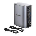 Blitzwolf BW-TH15 Station d&rsquo;accueil 17en1 2xHD+DP+4xC+3xUSB 3.0+USB 3.1+C 3.2+C PD+RJ45+micro SD+SD+Audio 3.5mm