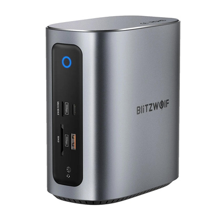 Blitzwolf BW-TH15 Station d'accueil 17en1 2xHD+DP+4xC+3xUSB 3.0+USB 3.1+C 3.2+C PD+RJ45+micro SD+SD+Audio 3.5mm - Ypsilon Computers