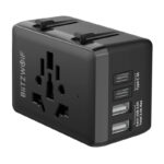 Blitzwolf BW-TA1 Adaptateur de Voyage 4-en-1 2xUSB + C + PD 20W