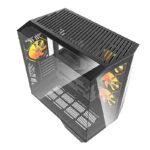 Boîtier d&rsquo;ordinateur Darkflash DY470 (noir) + 4 ventilateurs + support GPU