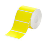 Étiquettes d&rsquo;imprimante bicolores T50*30-230 (Jaune)