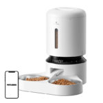 Distributeur de nourriture Petlibro Granary avec double bol 5L (blanc)