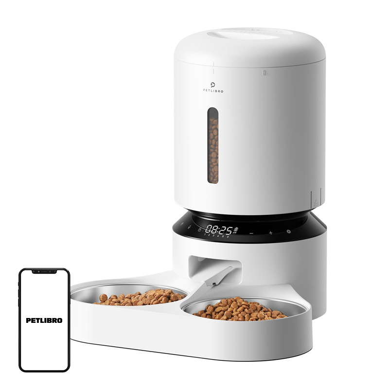 Distributeur de nourriture Petlibro Granary avec double bol 5L (blanc) - Ypsilon Computers