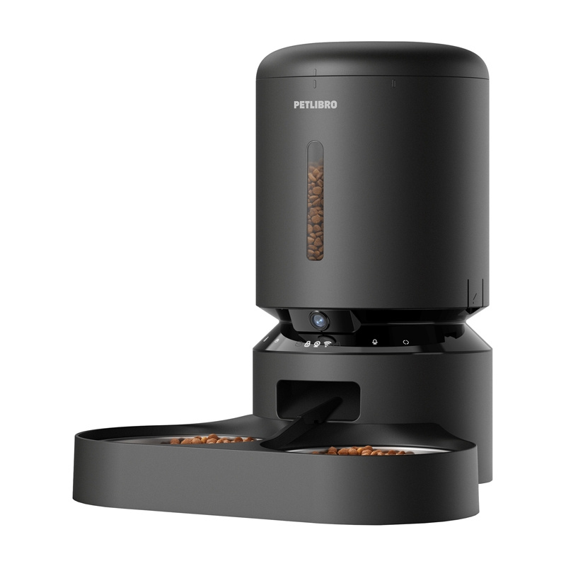 Distributeur de nourriture Petlibro Granary avec caméra et double bol, 5L (noir) - Ypsilon Computers