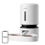 Distributeur de nourriture avec caméra Petlibro Granary et double bol, 5L (blanc)