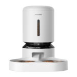 Distributeur de nourriture avec caméra Petlibro Granary et double bol, 5L (blanc)