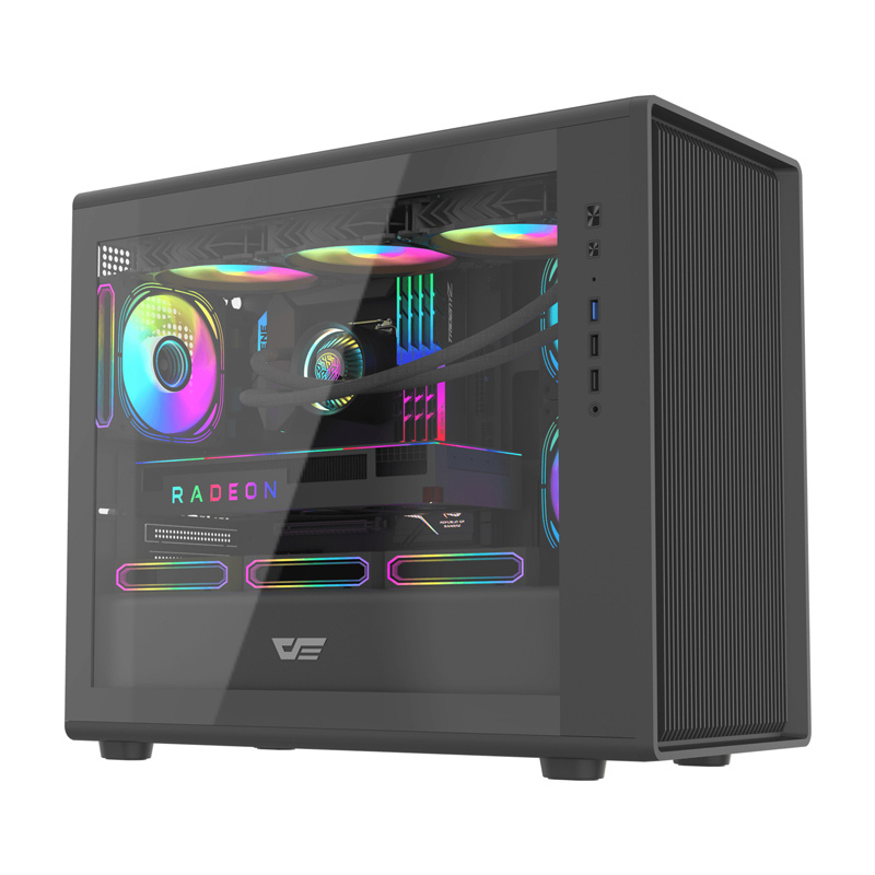 Boîtier d'ordinateur Darkflash DB460M (noir) - Ypsilon Computers