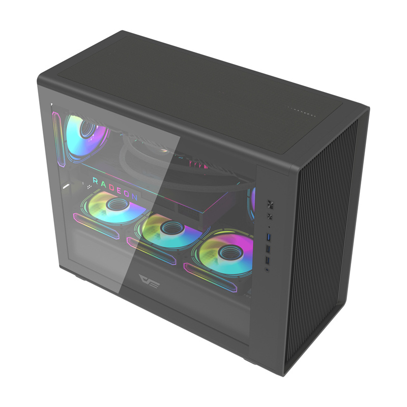 Boîtier d'ordinateur Darkflash DB460M (noir) - Ypsilon Computers