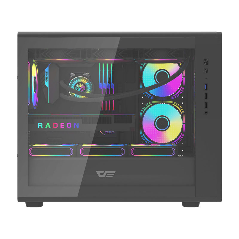 Boîtier d'ordinateur Darkflash DB460M (noir) - Ypsilon Computers