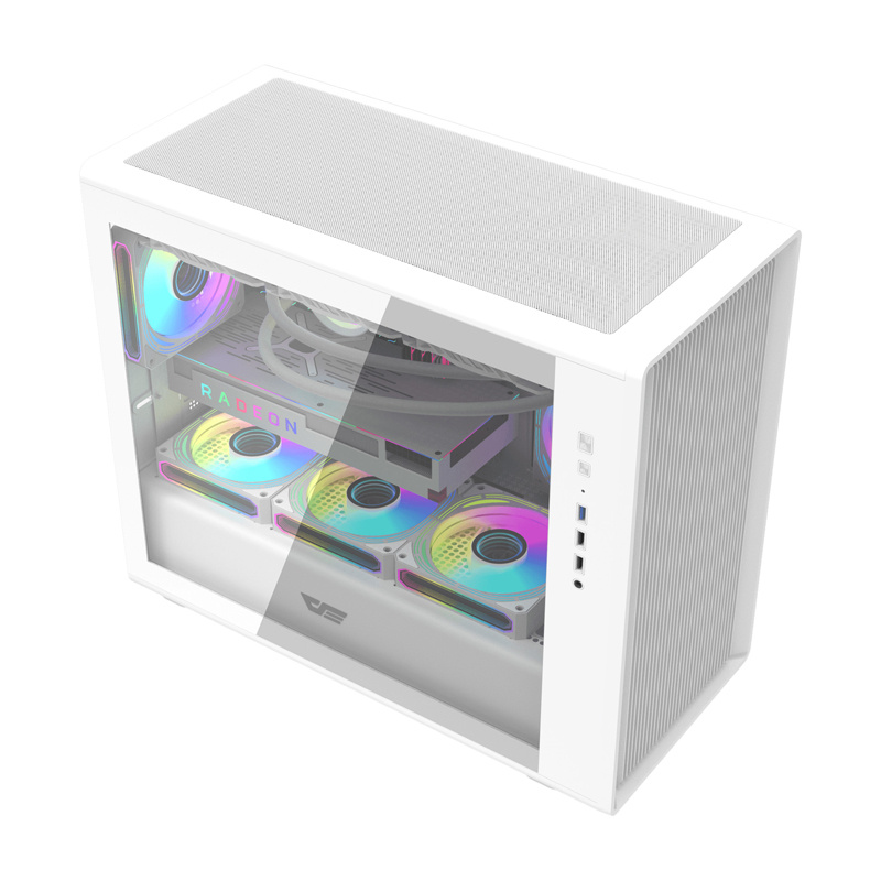 Boîtier d'ordinateur Darkflash DB460M (blanc) - Ypsilon Computers