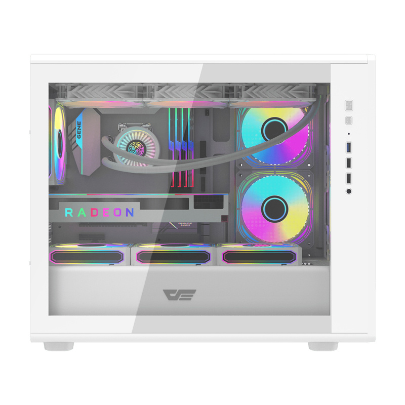 Boîtier d'ordinateur Darkflash DB460M (blanc) - Ypsilon Computers