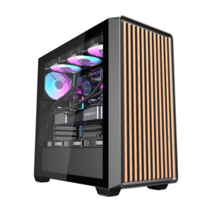 Boîtier d'ordinateur Darkflash DS900WD (noir) + 4 ventilateurs