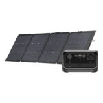 Set: station d&rsquo;énergie EcoFlow River 3 Plus + panneau photovoltaïque 220W.