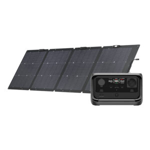 Set: station d'énergie EcoFlow River 3 Plus + panneau photovoltaïque 220W.