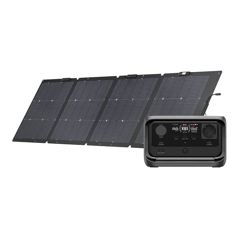 Set: station d'énergie EcoFlow River 3 Plus + panneau photovoltaïque 220W. - Ypsilon Computers