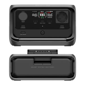 Set: Station d'énergie EcoFlow River 3 Plus + batterie supplémentaire de 286Wh.