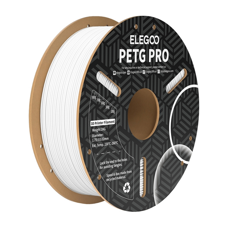Filament ELEGOO PETG Pro (Blanc) - Ypsilon Computers