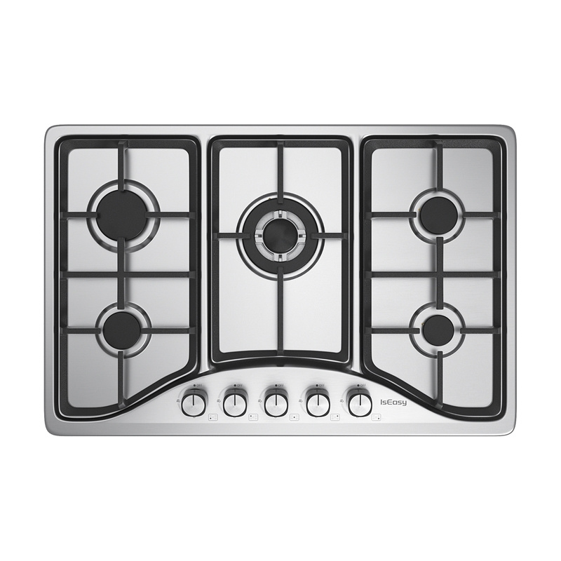 IsEasy MGBS-765 plaque de cuisson à gaz en acier inoxydable - Ypsilon Computers