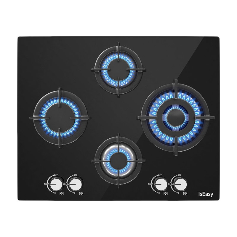 IsEasy MGBG-604B plaque de cuisson en verre à gaz - Ypsilon Computers