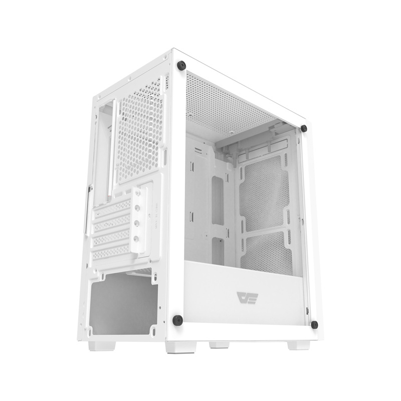 Boîtier d'ordinateur Darkflash M305 en mesh sans ventilateurs (Blanc) - Ypsilon Computers