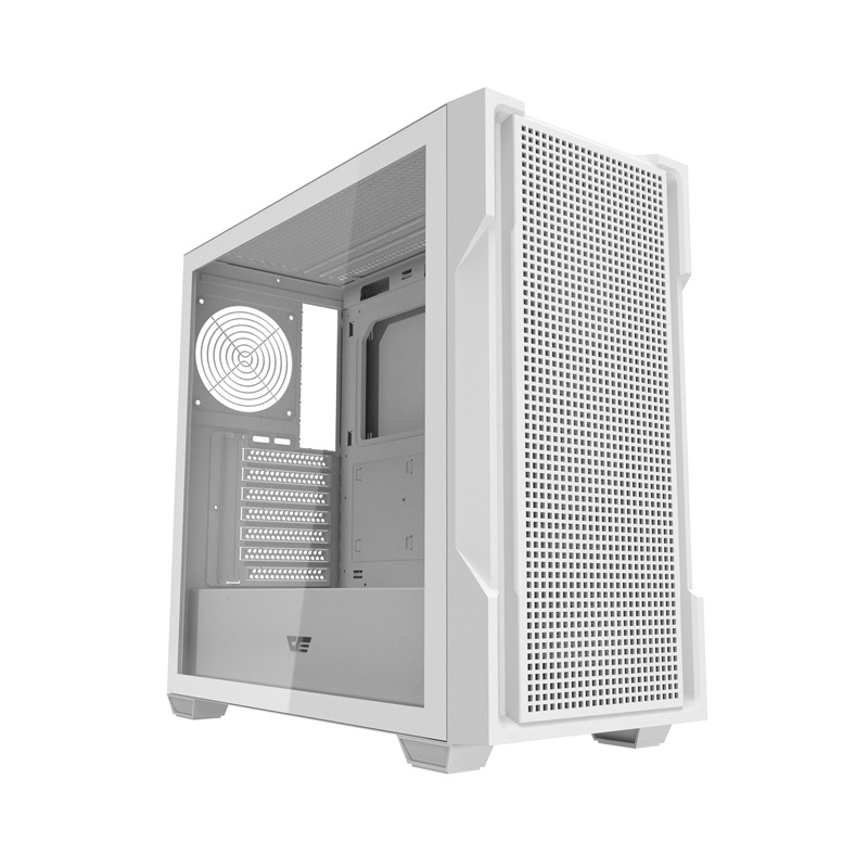 Boîtier d'ordinateur Darkflash DS900 Mesh sans ventilateurs (Blanc) - Ypsilon Computers