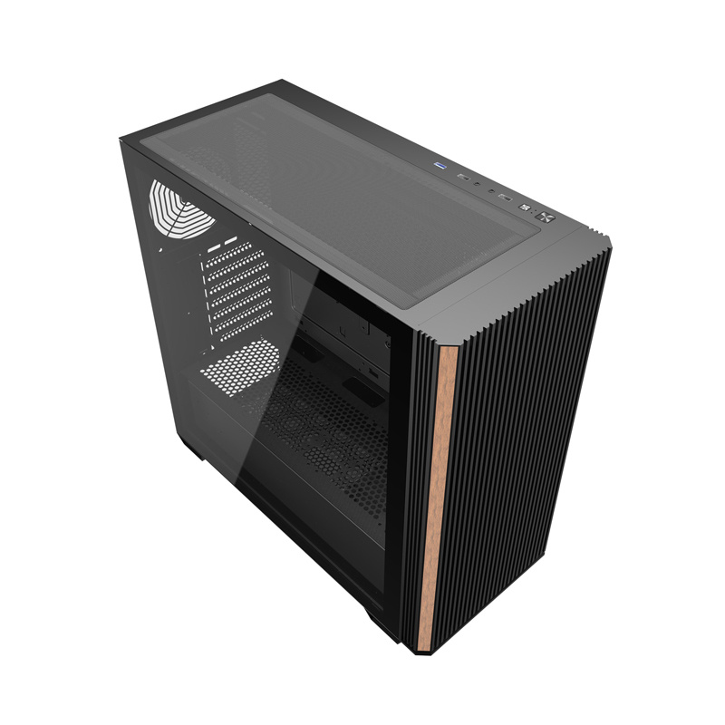 Boîtier d'ordinateur Darkflash DS900WS ATX sans ventilateurs (Noir) - Ypsilon Computers