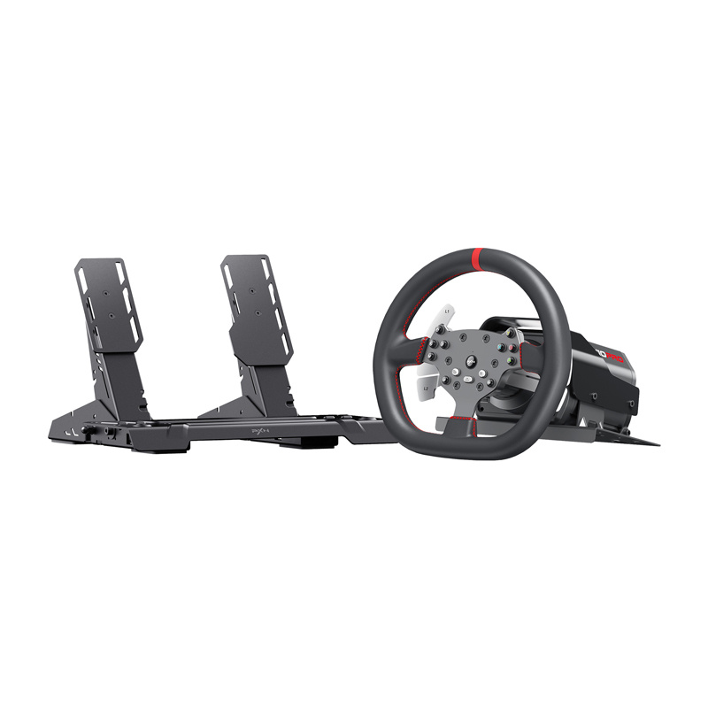 PXN-V10 Ensemble de jeu ultra - volant + pédales + pinces + accessoires de montage (PS4 / Xbox One / PC / Xbox Series X&S) - Ypsilon Computers