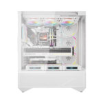 Boîtier d&rsquo;ordinateur Darkflash DY460 (Blanc) + 4 ventilateurs ARGB