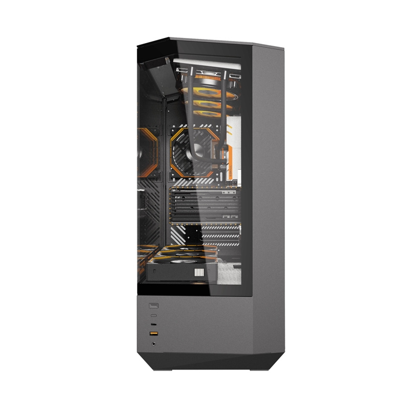 Boîtier Darkflash DY460 (Noir) + 4 ventilateurs ARGB - Ypsilon Computers