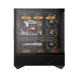 Boîtier d&rsquo;ordinateur Darkflash DY460 (Noir) + 4 ventilateurs ARGB