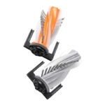 Brosse à poils et éléments en caoutchouc ROMO