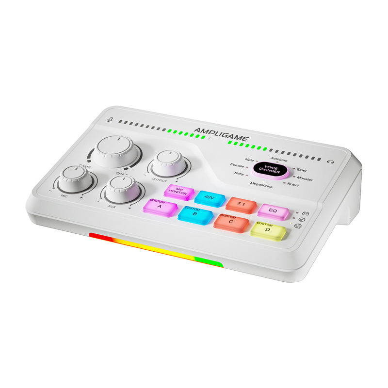 Fifine SC8W mélangeur de jeu RGB (blanc) - Ypsilon Computers