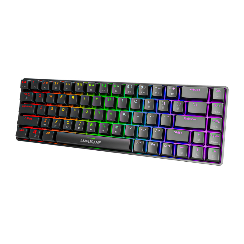 Clavier mécanique Fifine GK1, 65% RGB (noir) - Ypsilon Computers