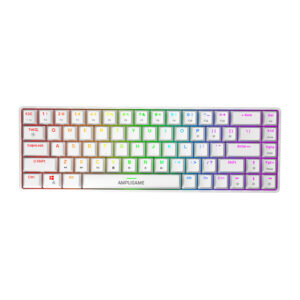Clavier mécanique Fifine GK1W, 65% RGB (blanc)