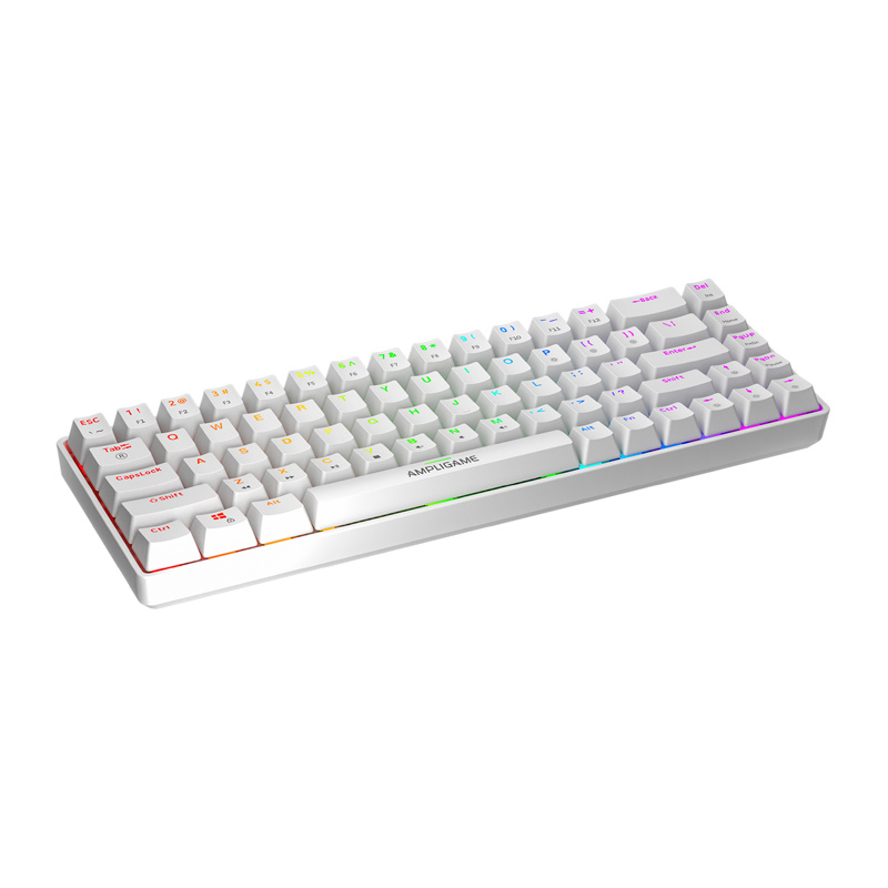 Clavier mécanique Fifine GK1W, 65% RGB (blanc) - Ypsilon Computers