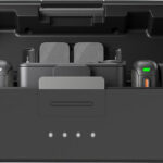 PULUZ Étui de Chargement en Silicone Housse de Protection pour DJI Mic 3 (Noir)