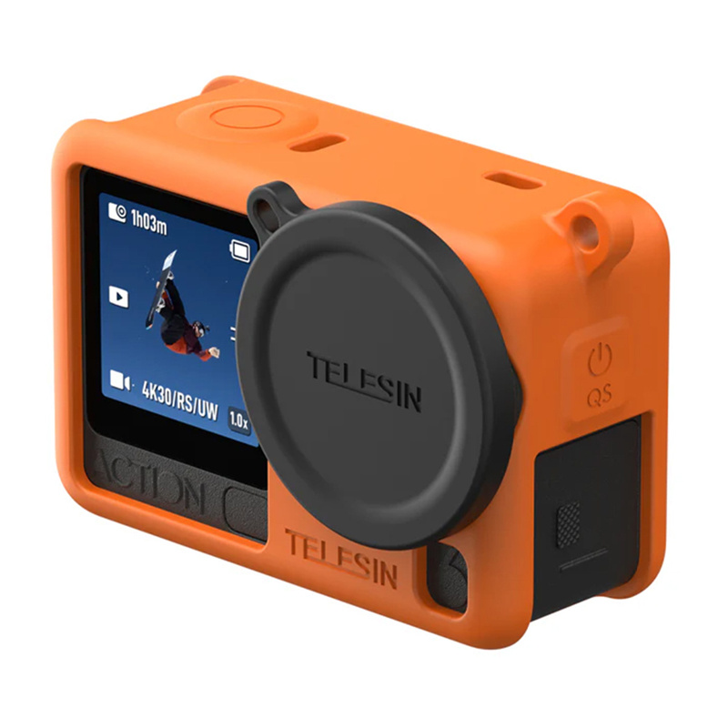Telesin Étui de Protection en Silicone pour DJI Osmo Action 6 (Orange) - Ypsilon Computers