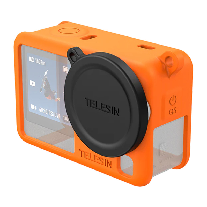 Telesin Étui de Protection en Silicone pour DJI Osmo Action 6 (Orange) - Ypsilon Computers