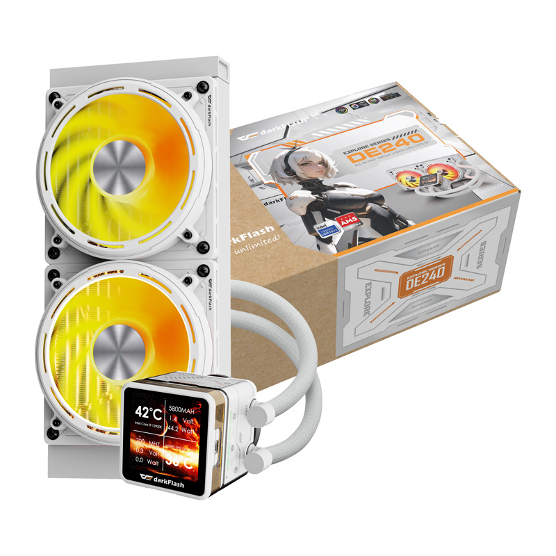 Refroidissement à eau pour le processeur DE240 (blanc) - Ypsilon Computers