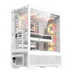 Boîtier d&rsquo;ordinateur DarkFlash AIRNOVA (blanc) + 3 ventilateurs