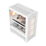 Boîtier d&rsquo;ordinateur DarkFlash AIRNOVA (blanc) + 3 ventilateurs