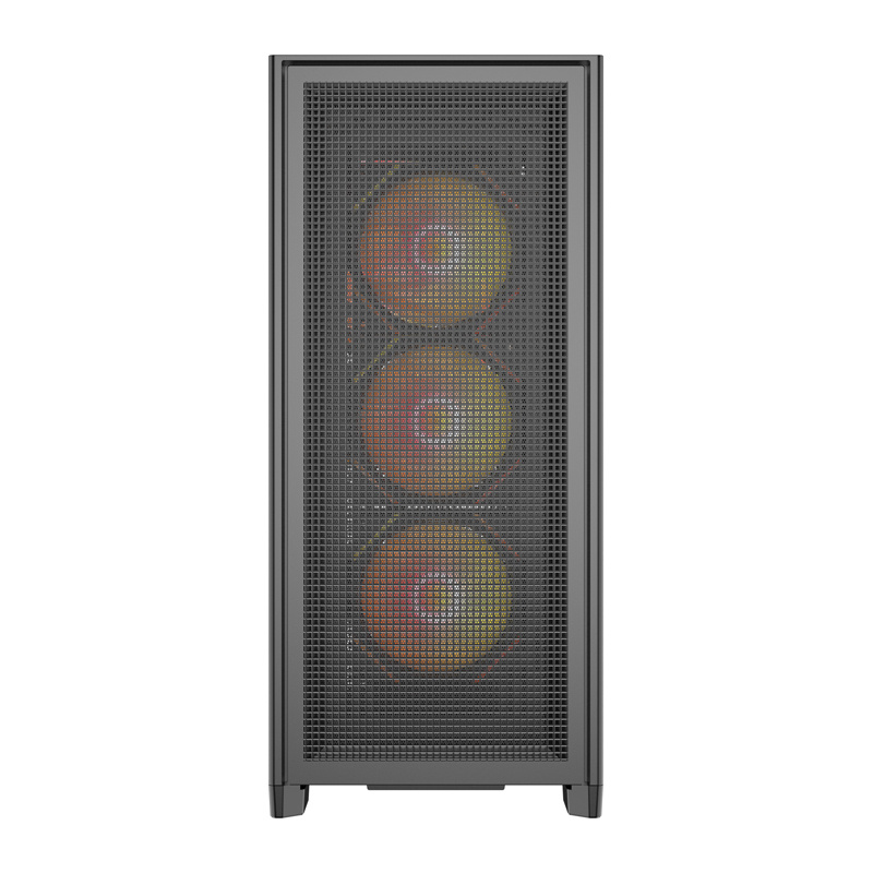 Boîtier d'ordinateur DarkFlash AIRNOVA (noir) + 3 ventilateurs - Ypsilon Computers