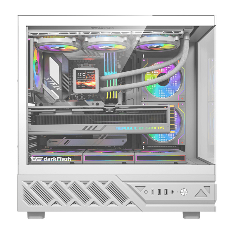 Boîtier d'ordinateur DarkFlash DS950 (blanc) - Ypsilon Computers