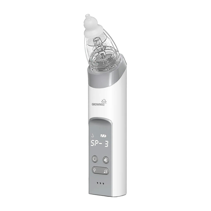 Aspirateur nasal Grownsy avec 3 embouts (gris) - Ypsilon Computers