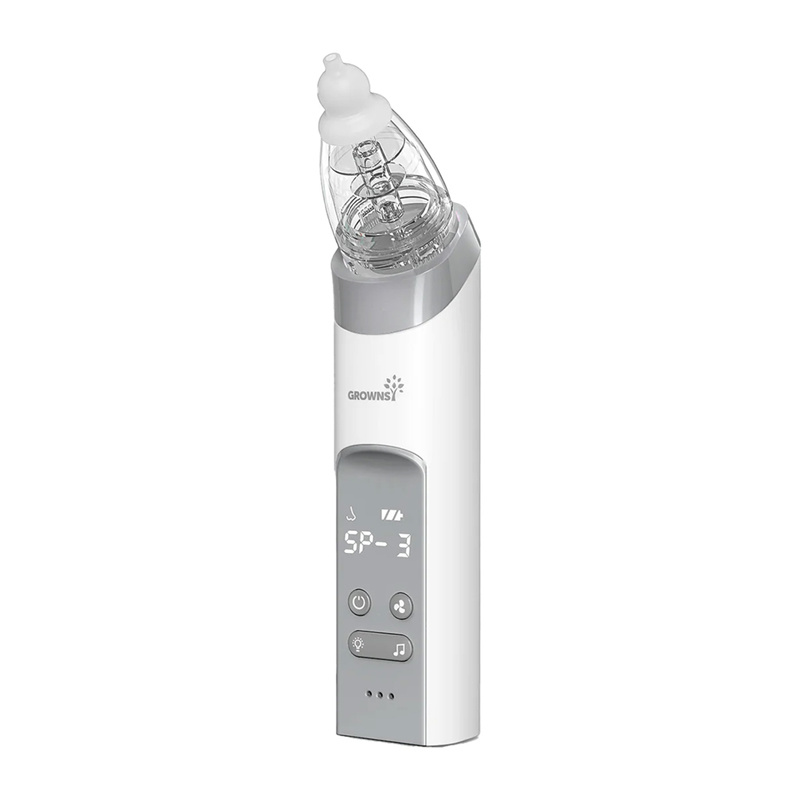 Aspirateur nasal Grownsy avec 3 embouts (gris) - Ypsilon Computers
