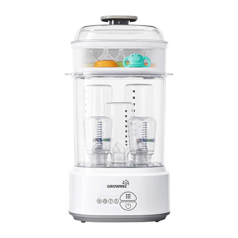 Stérilisateur de bouteilles Grownsy avec séchoir (gris) - Ypsilon Computers