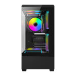 Boîtier d&rsquo;ordinateur DarkFlash C365 (noir) + 5 ventilateurs